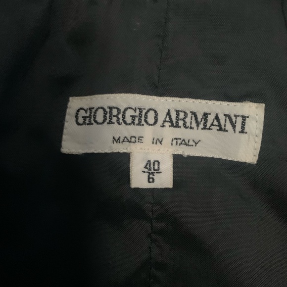 Giorgio Armani Women’s Long Black Lana Wool Cashmere Blend Coat Size 40 US 6 - Picture 5 of 13